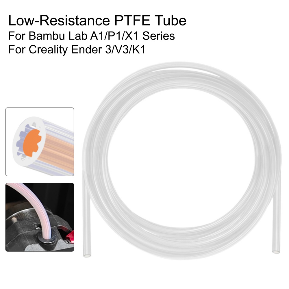 Bowden Tube - Yıldız Şekilli PTFE Tüp Filament Boru