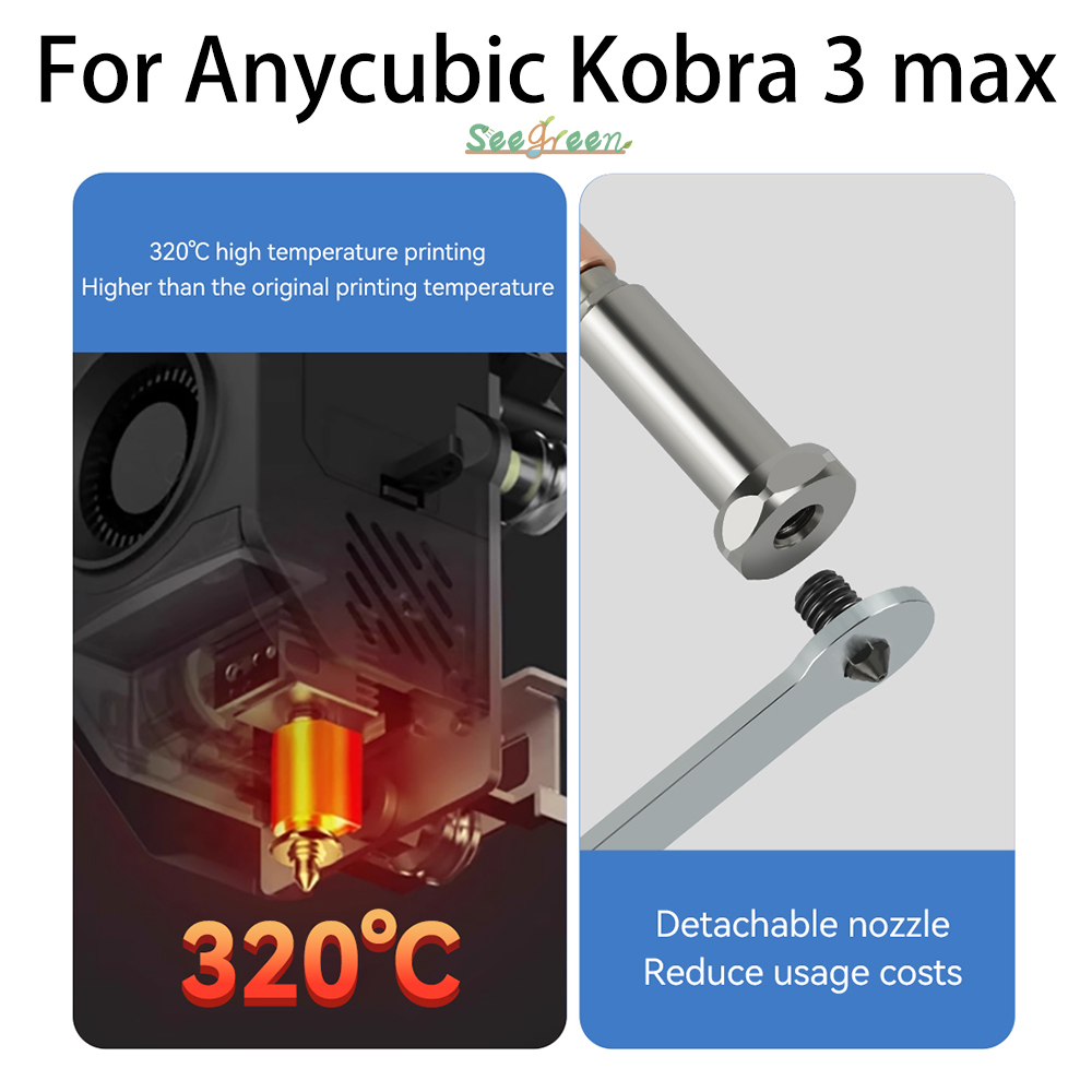 Hotend 0.4Mm - Yeni Yükseltme Memesi Anycubic Kobra 3