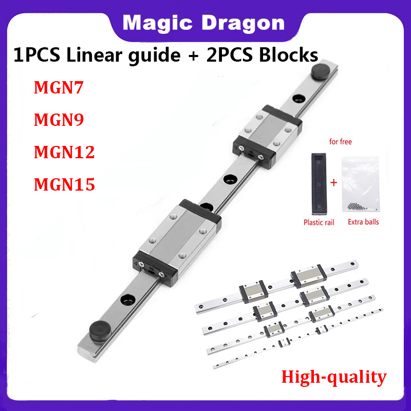 Linear Rail Mgn12H Set - 100-800mm minyatür lineer ray slayt gelen