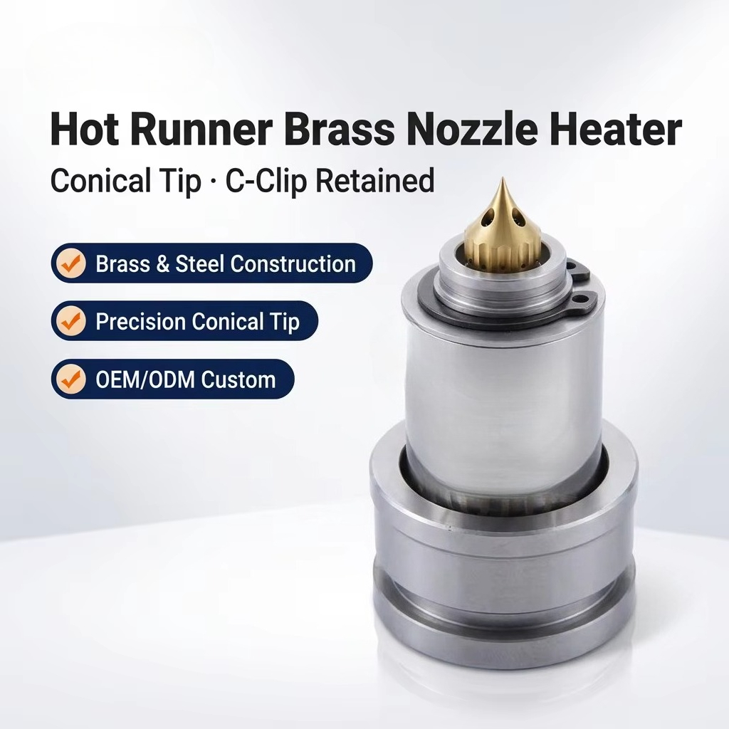 Nozzle Brass - Sıcak Yolluk Kalıpları için Pirinç Nozul