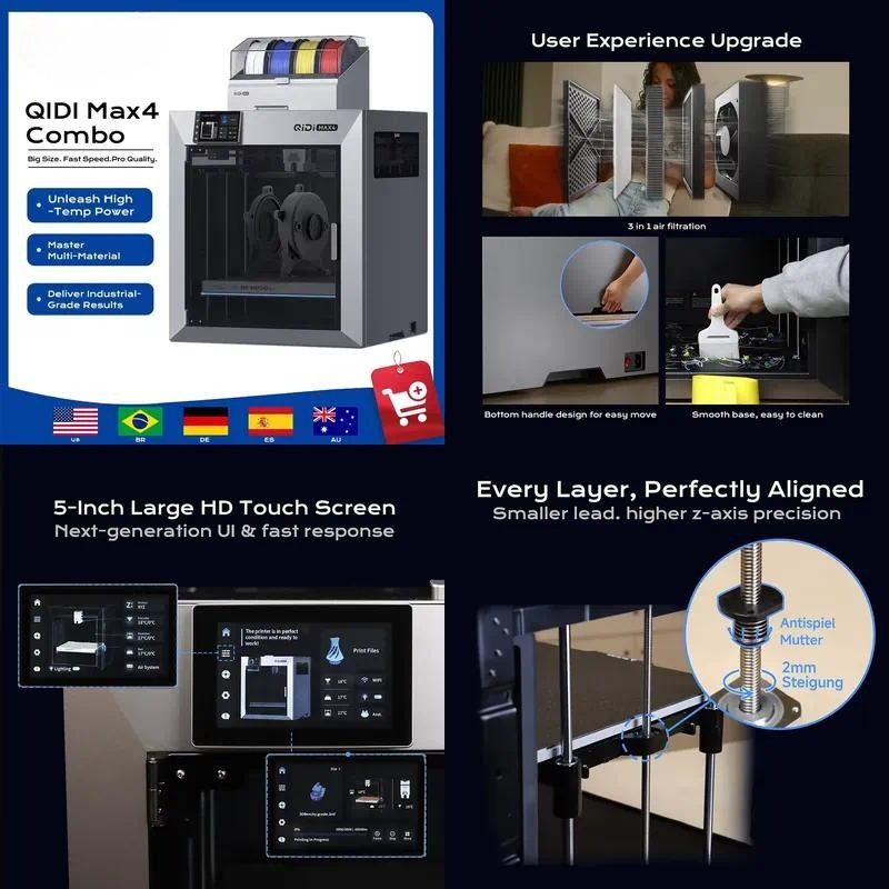 2026'da çok satan QIDI MAX4 Co - 3D Printer incelemesi ve fiyatı