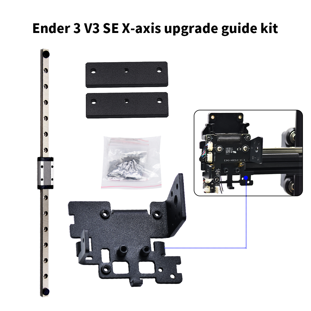 Ender-3 V3 SE Y ekseni Çift Li - Linear Rail Mgn12H Set incelemesi ve fiyatı