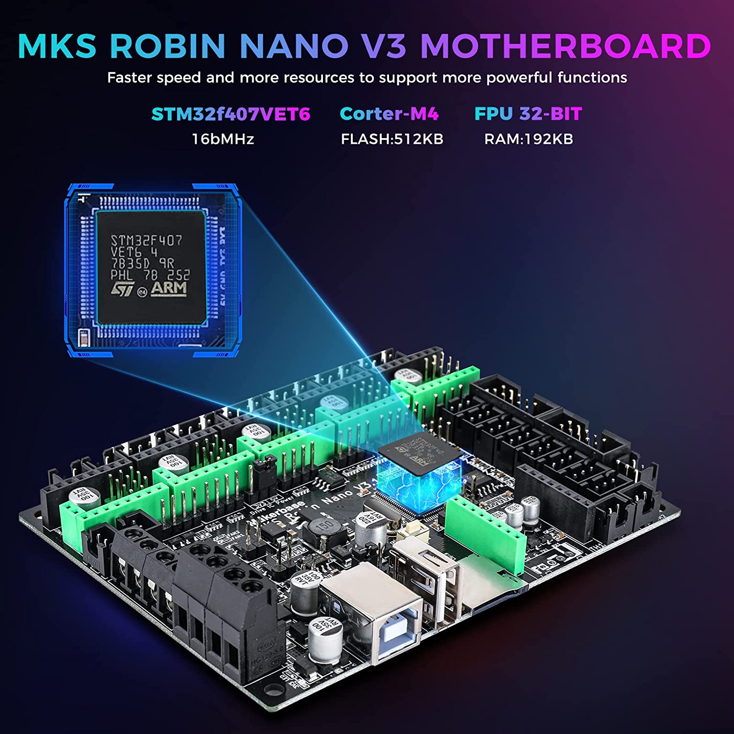 Makerbase MKS Robin Nano V3 32 - Mks Sgen incelemesi ve fiyatı